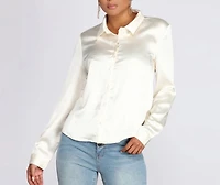 The Classic Satin Blouse