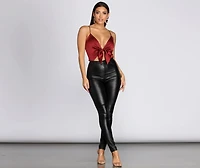 Sleek Satin Bodysuit