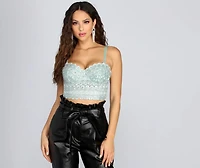 Reigning Lace Bustier Top