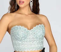 Reigning Lace Bustier Top