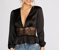 Chic And Sleek Satin Top