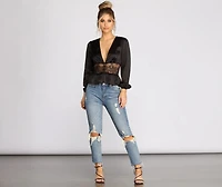 Chic And Sleek Satin Top