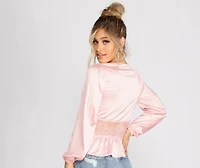 Chic And Sleek Satin Top