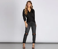 Poised Peplum Blouse