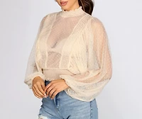 Effortlessly Chic Sheer Top