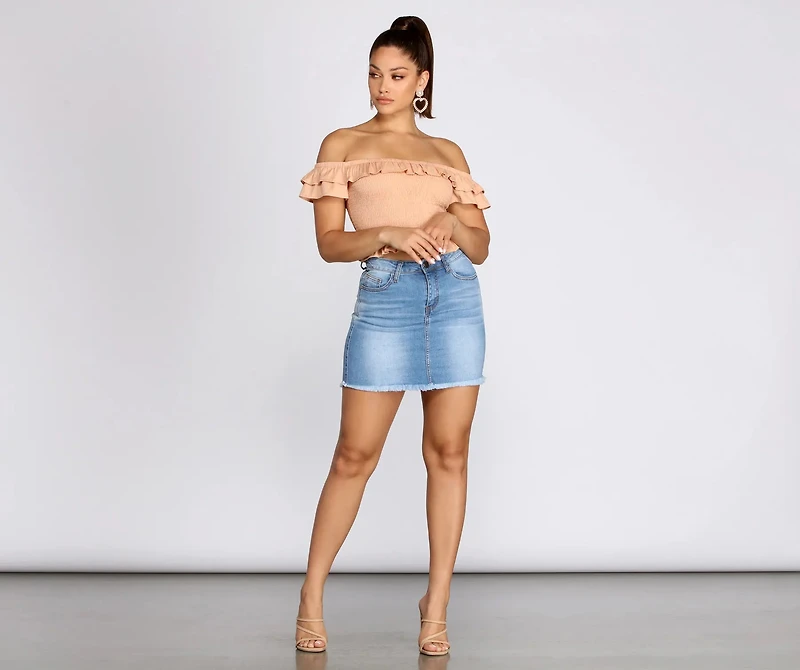 Charmed Ruffles Peplum Top