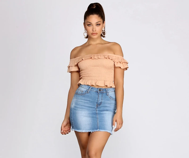 Charmed Ruffles Peplum Top