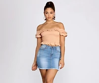 Charmed Ruffles Peplum Top
