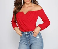 Sophisticated Chiffon Strapless Top