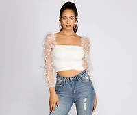 Pretty Polka Dot Smocked Top