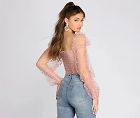Pretty Polka Dot Smocked Top