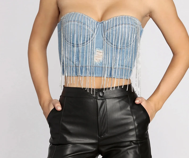 Flashy Fringe Bustier