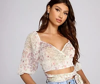 Pretty Blossoms Crop Top