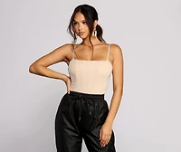 So Chic Corset Sleeveless Top