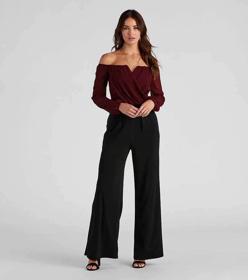 Sophisticated Chiffon Strapless Top