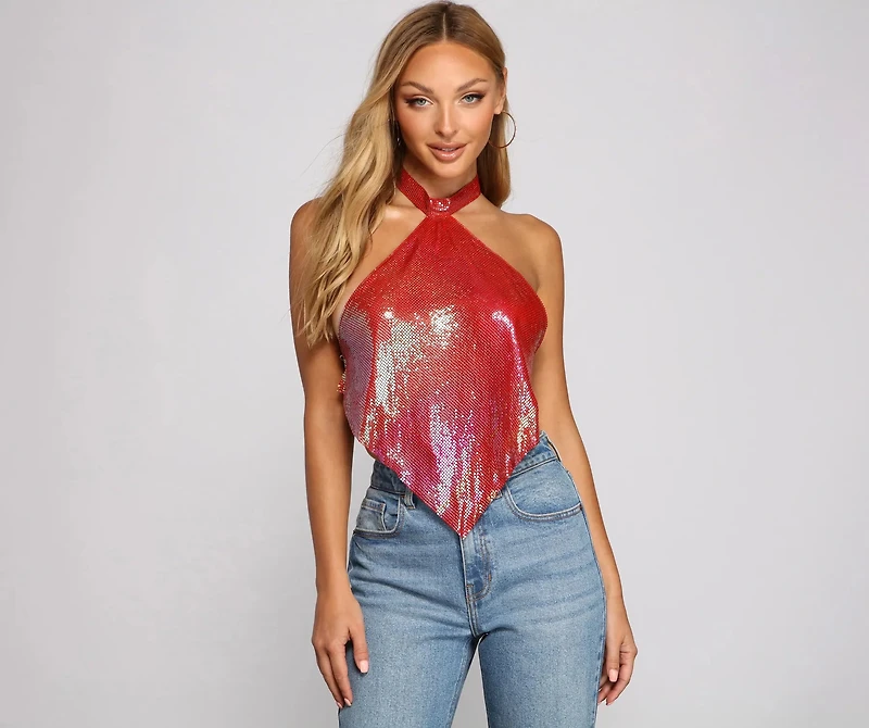 Off The Chain Halter Top