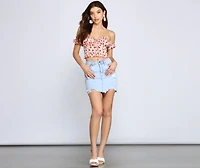 Keep It Sweet Floral Crop Top