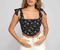 Love At First Floral Crop Top