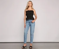 Stylishly Smocked Tube Top