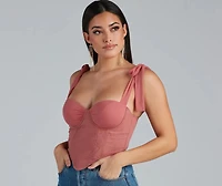 The Sun Tie Strap Corset