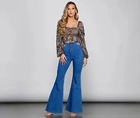 Paisley Daze Smocked Crop Top