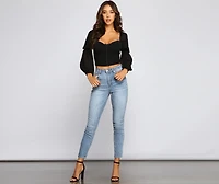 Trendy Moment Ruched Corset Top
