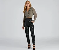 Playing Favorites Chiffon Button Top