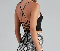 Sleek And Strappy Halter Bustier