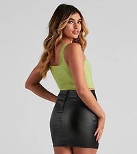 Hook and Eye Corset Crop Top