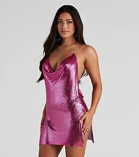 Endless Nights Chainmail Halter Dress