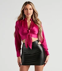 Happy Hour Ready Cropped Blouse