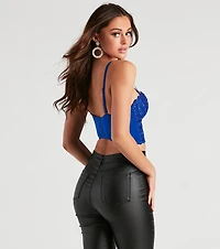 Reigning Lace Bustier Top