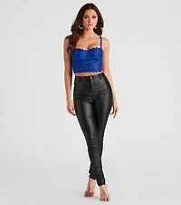 Reigning Lace Bustier Top