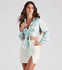 Happy Hour Ready Cropped Blouse