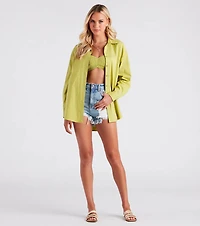 Beachside Beauty Smocked Bra Top