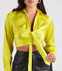 Happy Hour Ready Cropped Blouse