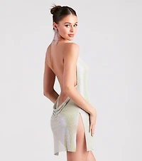 Endless Nights Chainmail Halter Dress