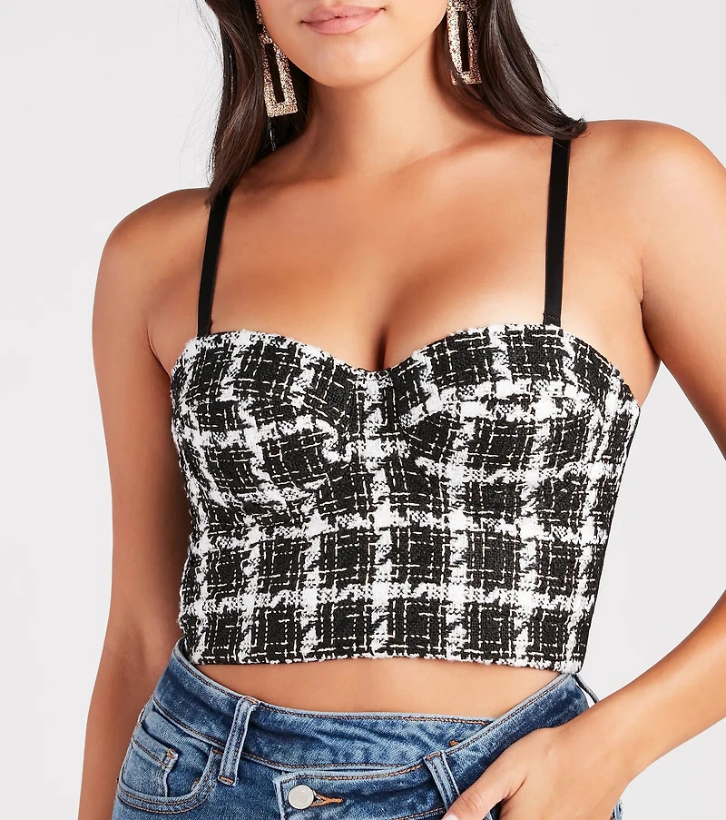 Naturally A Classic Tweed Bustier