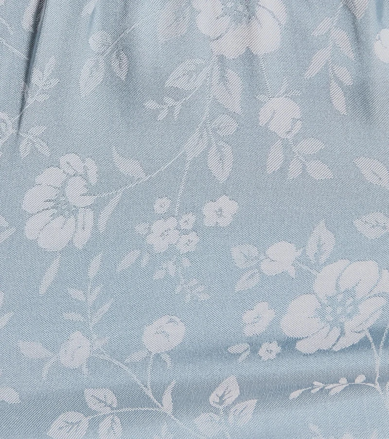 Charming And Sweet Button Down Floral Satin Crop Top