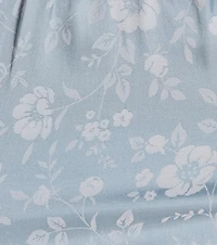 Charming And Sweet Button Down Floral Satin Crop Top