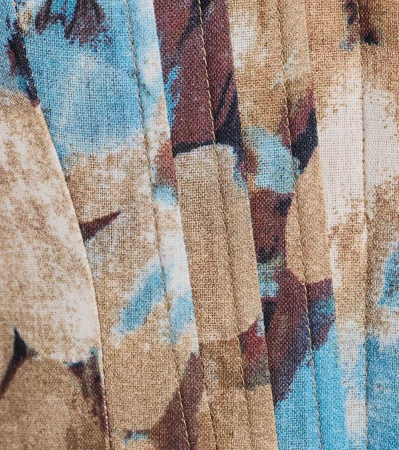 Charming Treasure Abstract Print Corset Top