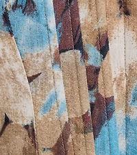 Charming Treasure Abstract Print Corset Top