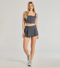 Keep It Casual Square Neck Cropped Tank Top
