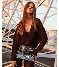 Sheer Ambition Long Sleeve Collared Blouse
