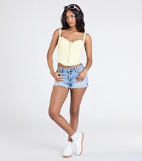 Ray Of Sunshine Eyelet Lace Bustier