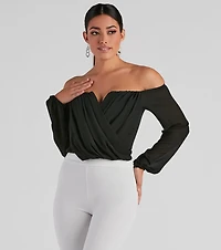 Sophisticated Chiffon Strapless Top