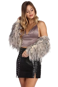 Satin Enchantment Crop Top