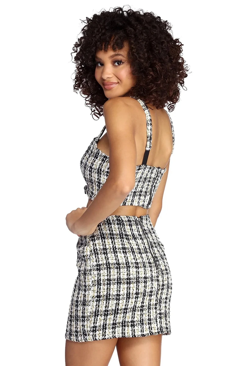 No Plaid Days Crop Top