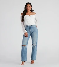 Sophisticated Chiffon Strapless Top