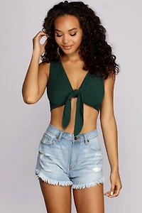 Tied To You Crop Top